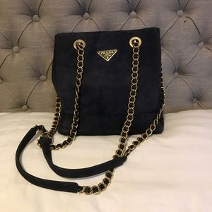 PRADA Chain  Bag (Suede)